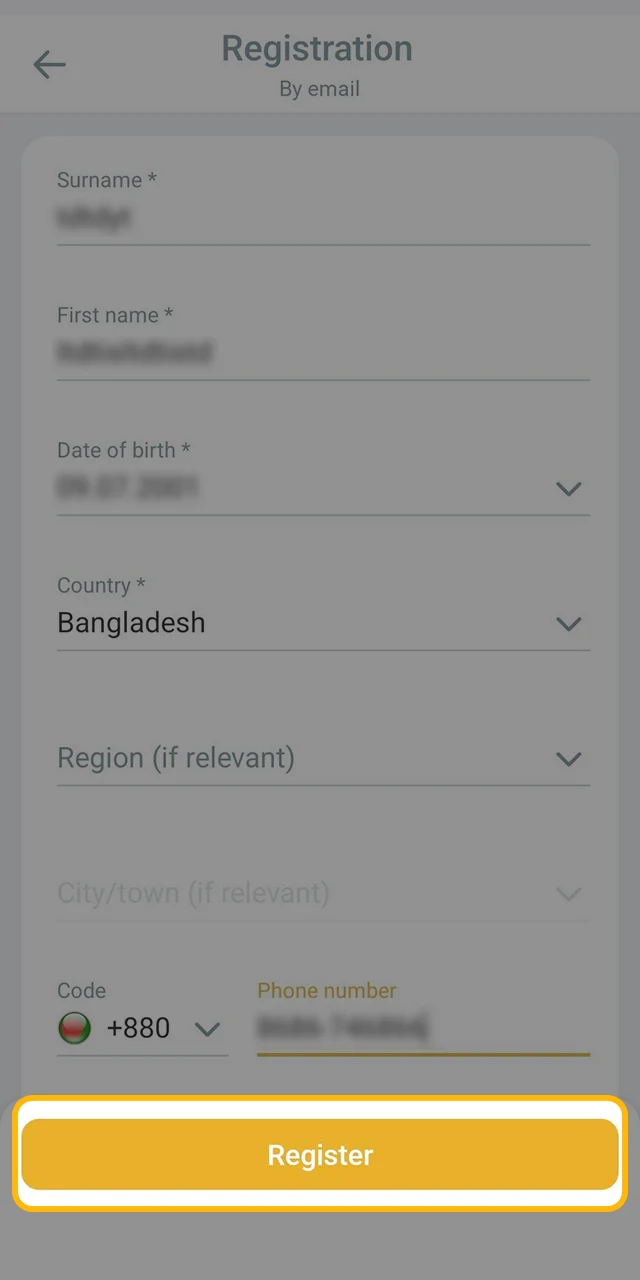 Signing up at Melbet will not take you more than a minute.