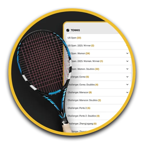 Join Melbet and bet on tennis.