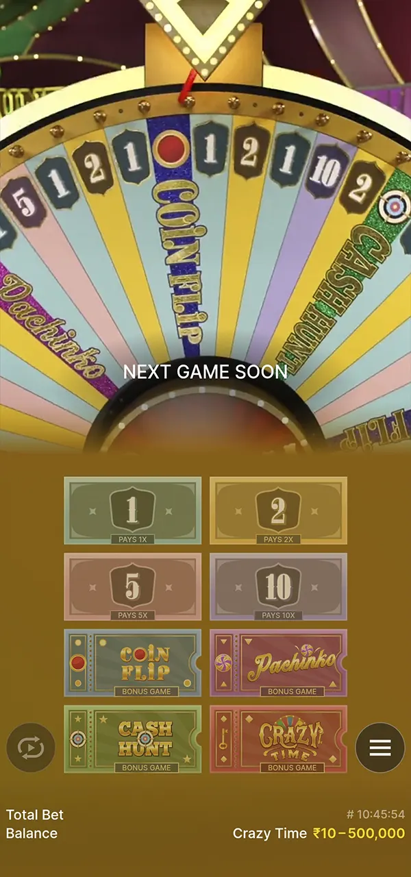 Play Crazy Time at Melbet Casino.